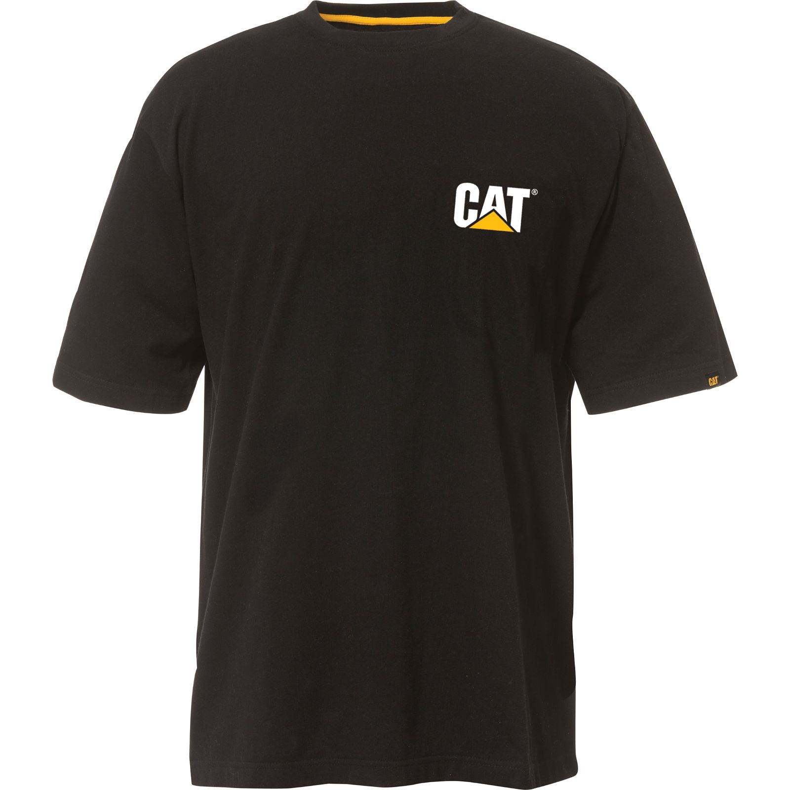 Caterpillar Trademark - Mens T-Shirts - Black - NZ (780SPQURT)